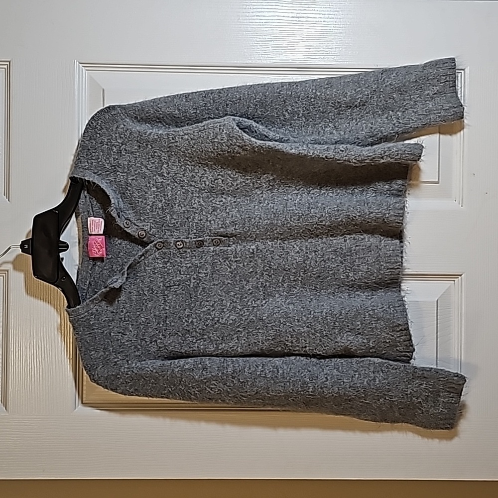 Great American Sweater Company Gray Soft Warm Fuzzy Sweater Size XL